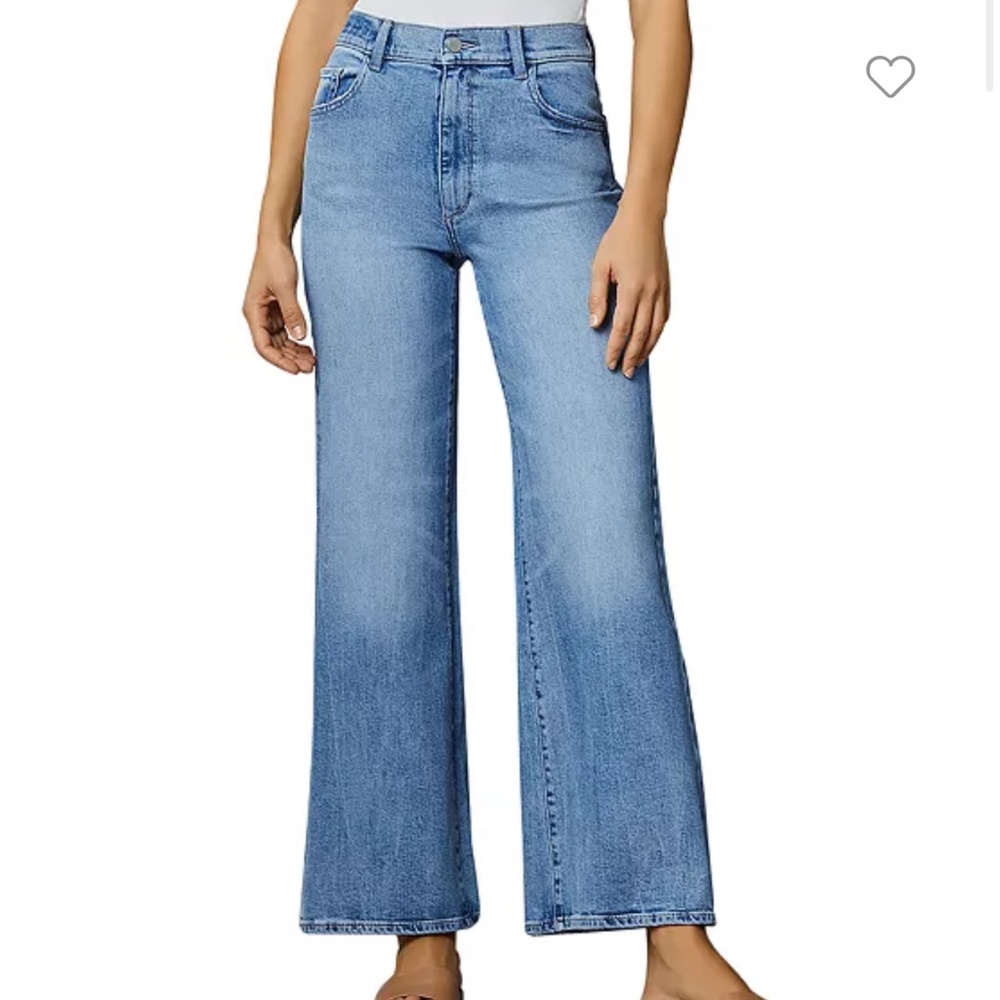 DL1961 wide leg Hepburn jeans in droplet